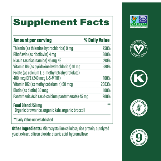 MegaFood Balanced B Complex - 30 Tablets