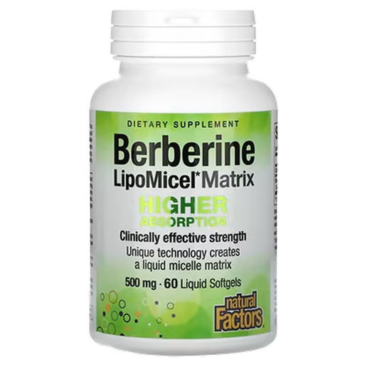 Natural Factors - Berberine LipoMicel Matrix - 60 Softgels