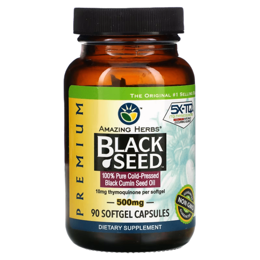 Amazing Herbs - Black Seed Oil 500mg - 90 caps
