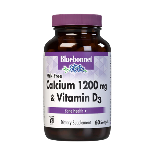 Bluebonnet - Milk-Free Calcium 1200 mg & Vitamin D3 - 60 Softgels