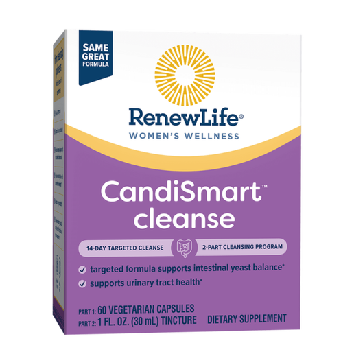 RenewLife - CandiSmart Cleanse - 2 part includes 60 capsules & 1 fl oz