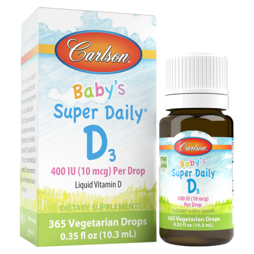 Carlson - Baby Super Daily D3 Liquid Drops (400 IU) - .35 fl oz