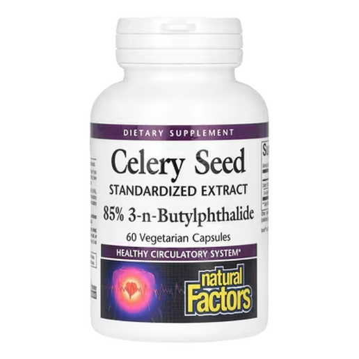 Natural Factors - Celery Seed Standard Extract - 60 capsules