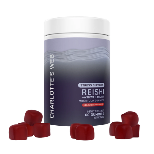 Charlotte’s Web - Reishi & Ashwagandha Mushroom gummy (Strawberry) - 60 ct