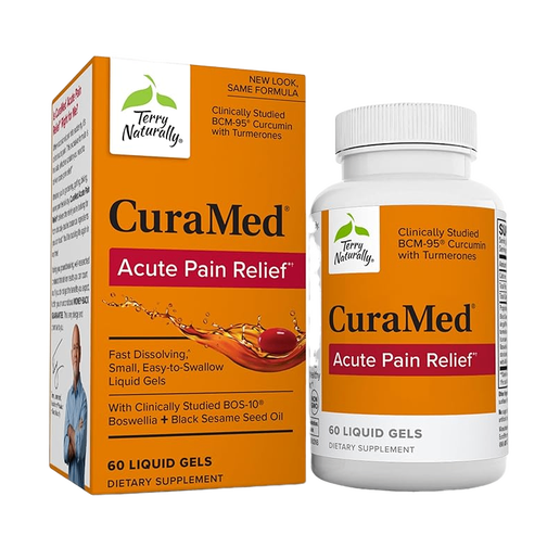 Curamed Terry Naturally CuraMed Acute Pain Relief - Fast-Acting Curcumin (60 ...