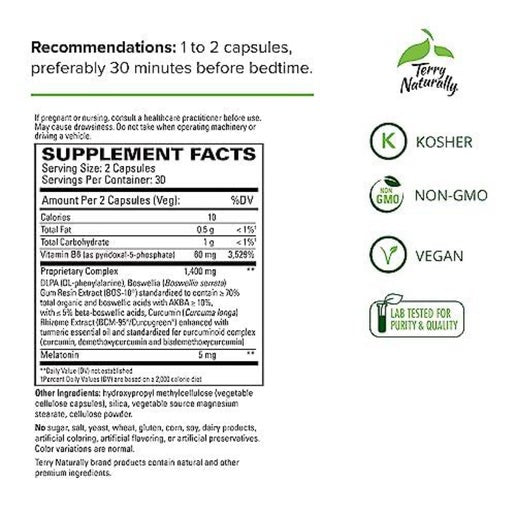 Terry Naturally - Curamin Nighttime - 60 Capsules