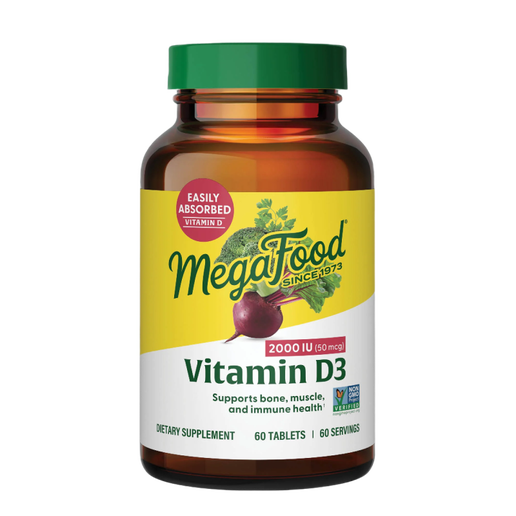 MegaFood Vitamin D3 2000 IU - 60 Tablets