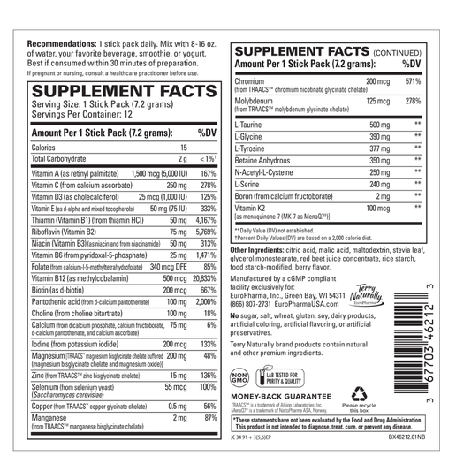 Terry Naturally - Fatigue to Fantastic Energy Revitalization - 12 Single Serve Packs