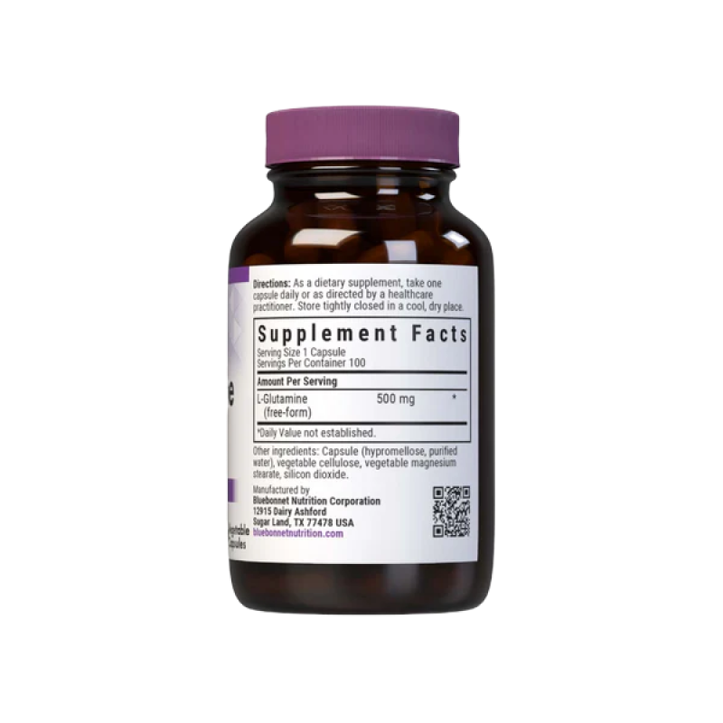 Bluebonnet - L-Glutamine 500mg - 100 Capsules
