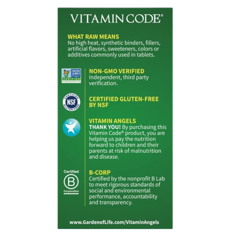 Garden of Life - Vitamin Code - Raw Calcium - 120 VCaps