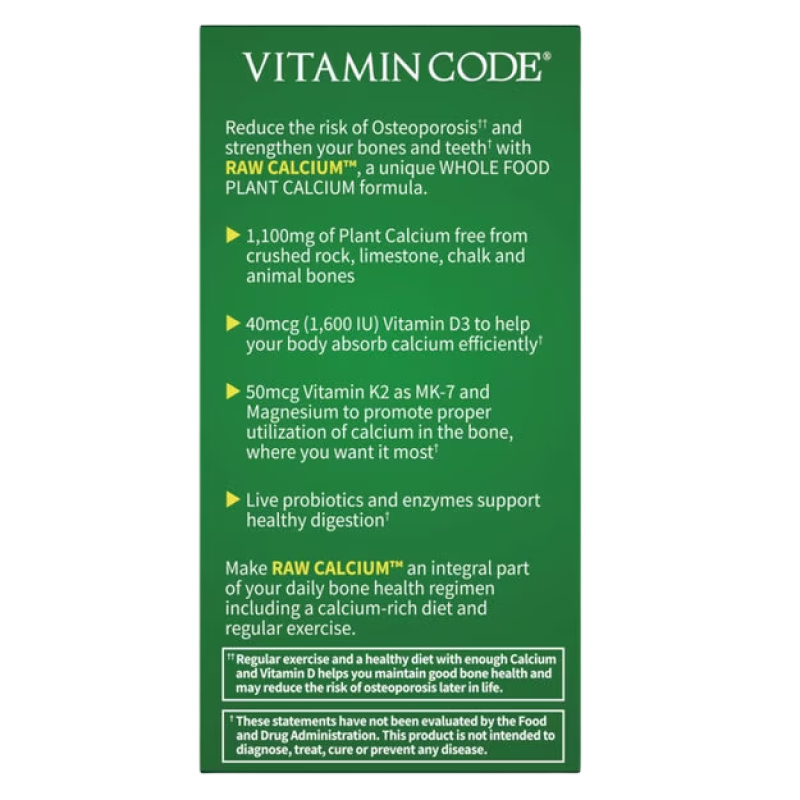 Garden of Life - Vitamin Code - Raw Calcium - 120 VCaps
