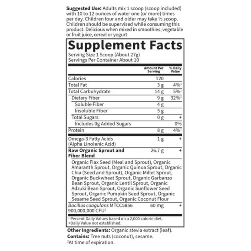 Garden of Life - Raw Organic Fiber - 9.45 oz