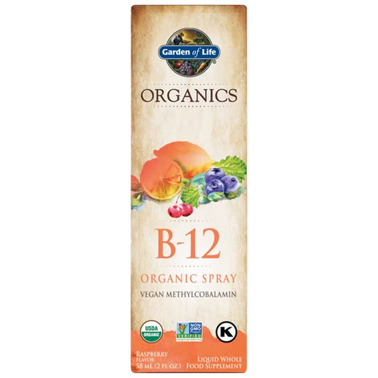 Garden of Life - Organics B-12 Organic Spray Raspberry - 2 fl oz