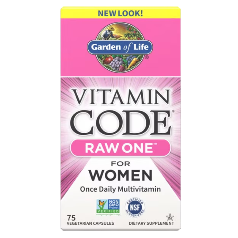 Garden of Life - Vitamin Code Raw One for Women Multivitamin Capsules - 75 VCaps