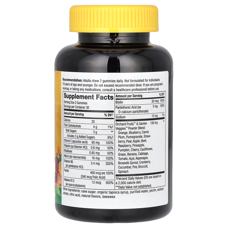 Nature’s Way – Alive! B-Complex Gummy Vitamins (Mango) – 60 Gummies