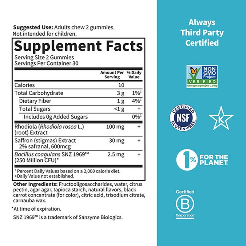Garden of Life - Herbals Stress Relief Gummies (Berry) - 60 Gummies