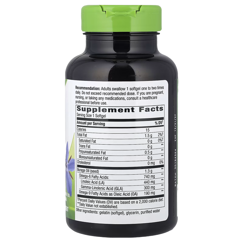 Nature's Way - Borage Oil - 60 softgels