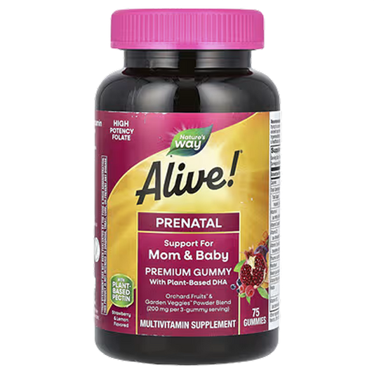Nature’s Way - Alive! Prenatal Premium Gummy Multivitamin with DHA - 75 gummies