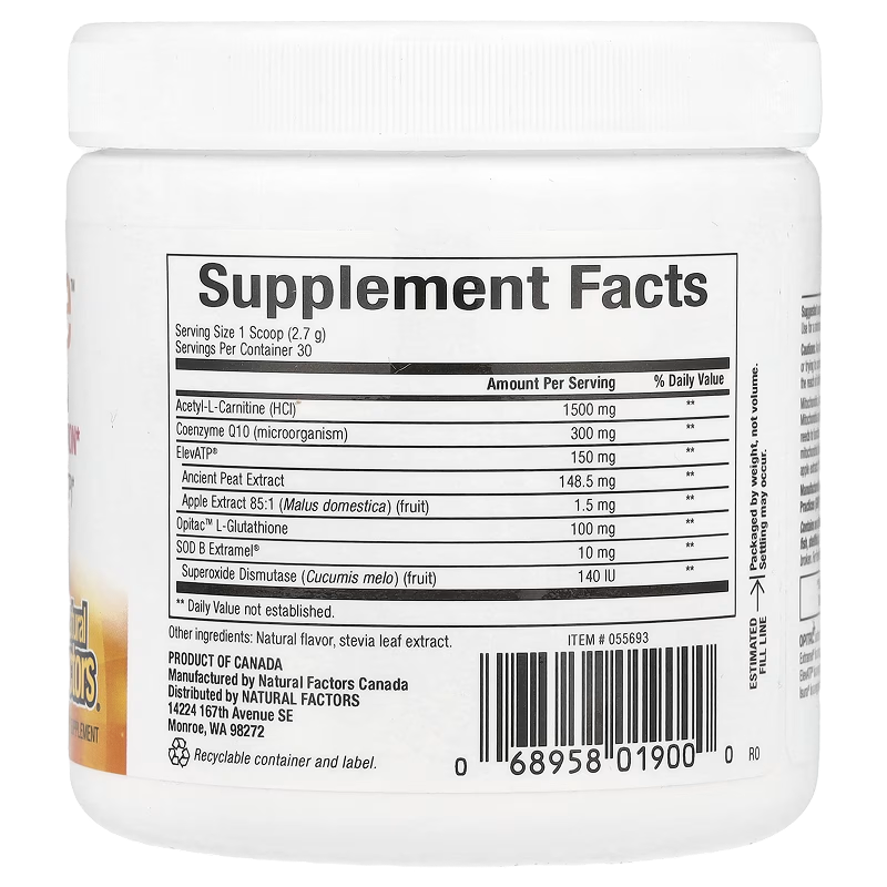 Natural Factors - RegenerLife ATP Function - 2.86oz
