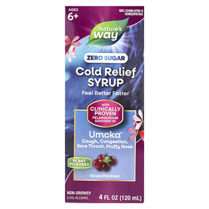 Nature’s Way - UMCKA ColdCare Sugar-Free Syrup (Grape) - 4oz