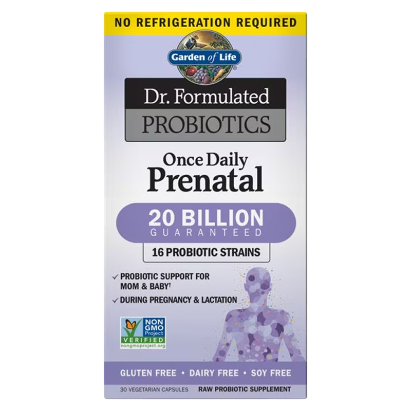Garden of Life - Dr. Formulated Probiotics Once Daily Prenatal Shelf-Stable - 30cap.