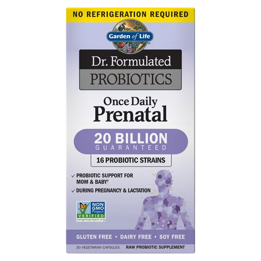 Garden of Life - Dr. Formulated Probiotics Once Daily Prenatal Shelf-Stable - 30cap.