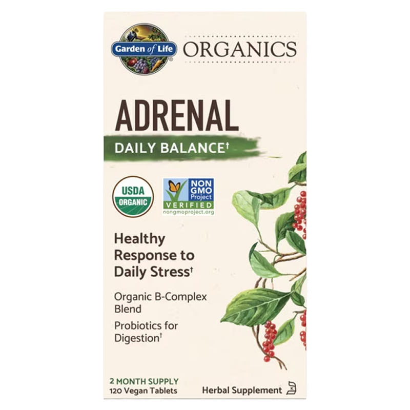 Garden of Life - Adrenal Daily Balance - 120 Vegan Tablets
