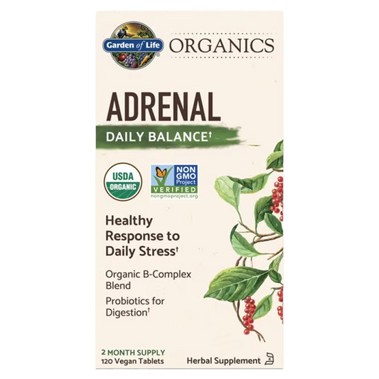 Garden of Life - Adrenal Daily Balance - 120 Vegan Tablets