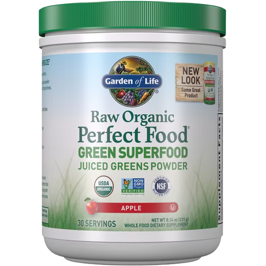 Garden of Life - Raw Organic Perfect Food Green Superfood - Apple - 8.14oz Powder
