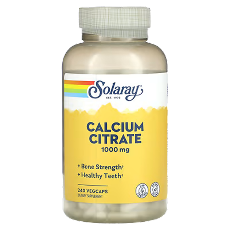 Solaray - Calcium Citrate 1000 mg - 240 Capsules