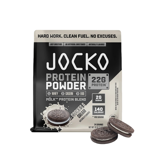 Jocko - Mö̈lk Whey Protein Powder (Cookies and Cream) - 32 oz