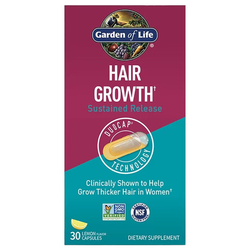 Garden of Life - Once Daily Hair Growth+ Duocap - 30 Lemon Capsules