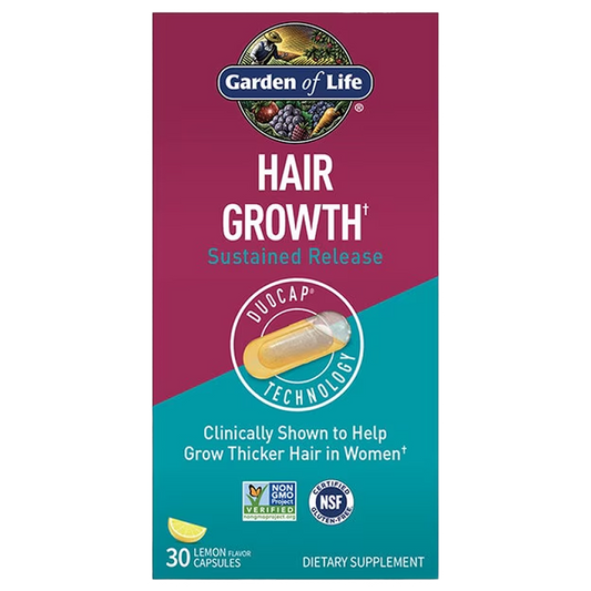 Garden of Life - Once Daily Hair Growth+ Duocap - 30 Lemon Capsules
