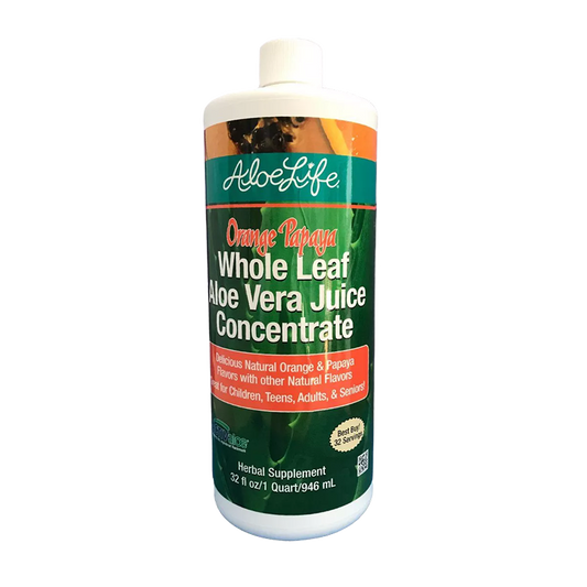 Aloe Life - Whole Leaf Aloe Vera Juice Concentrate (Orange Papaya) - 32oz
