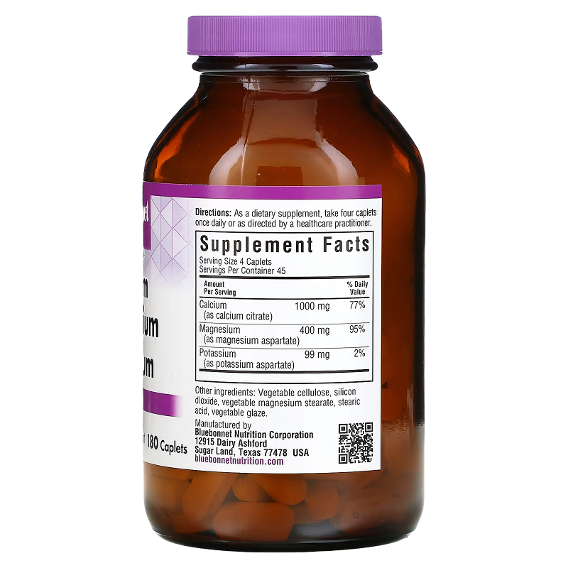 Bluebonnet Calcium Magnesium Potassium - 180 caplets