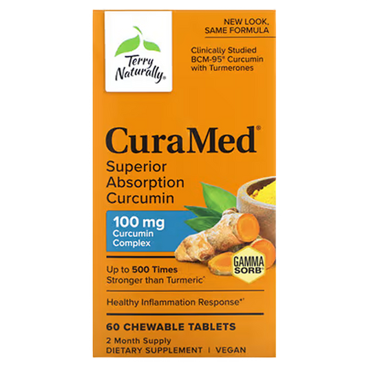 Terry Naturally - CuraMed 100mg - 60 Chewable Tablets