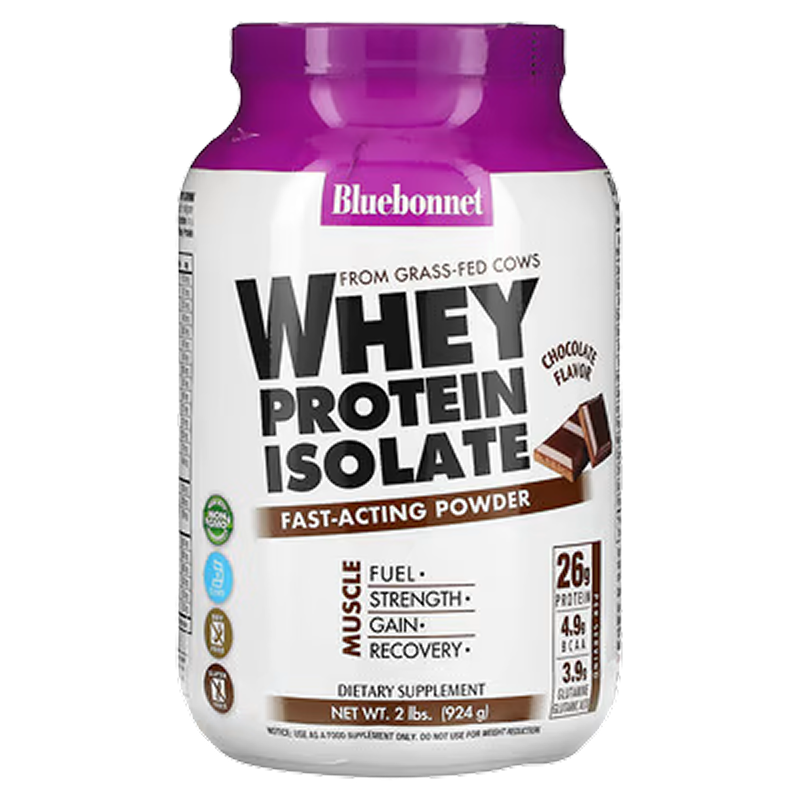 Bluebonnet -  Whey Protein Isolate Powder (Chocolate) - 2 lb