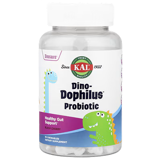 Kal - Dino-Dophilus Kids Probiotic (Black Cherry) - 60 Chewables