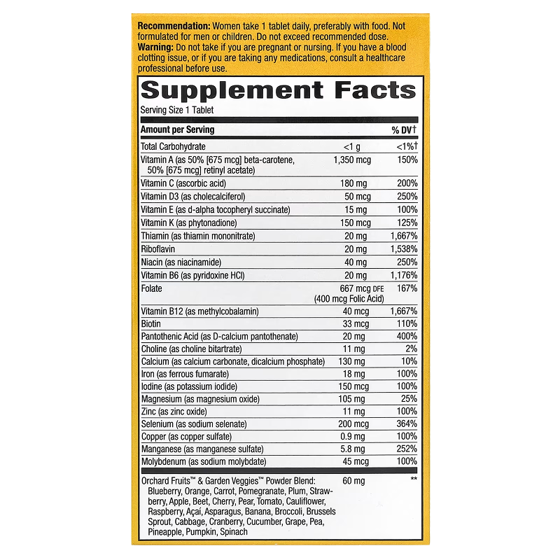Nature’s Way - Alive! Women’s Ultra Multivitamin - 60 Tablets