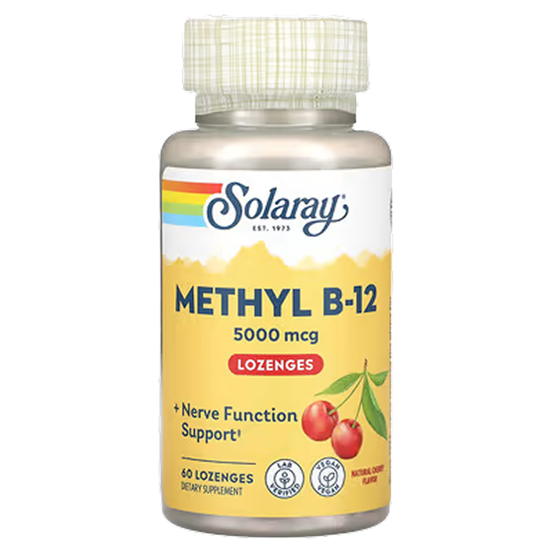 Solaray - Methyl B12 Lozenge (Natural Cherry) - 60 Count