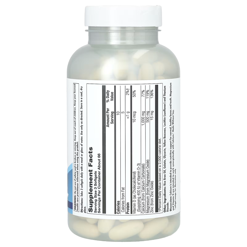KAL - Calcium Plus 1000mg - 200 softgels