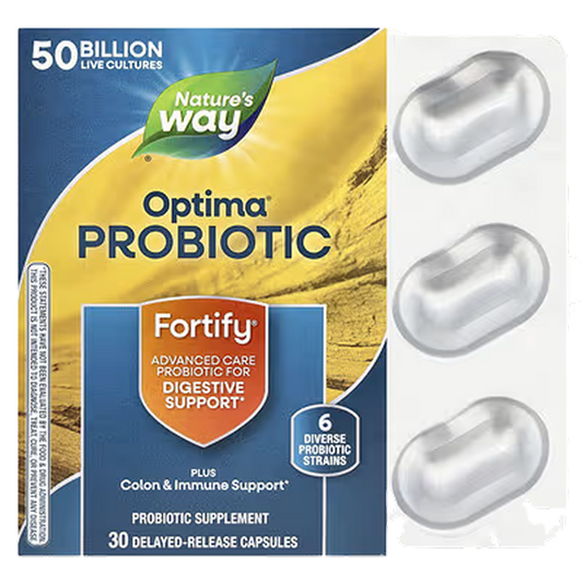 Nature’s Way - Fortify Optima 50 Billion Daily - 30 delayed caps ( non refrigerated)