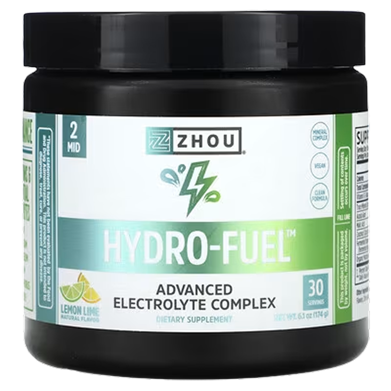 Zhou Nutrition - Hydro-Fuel - Advanced Electrolyte Complex (Lemon Lime) - 6.1 oz