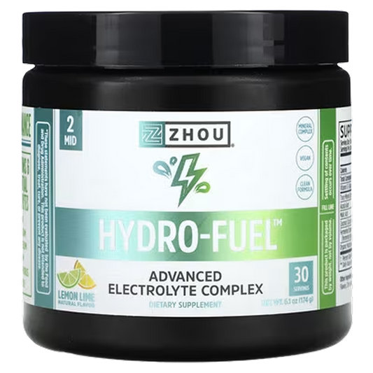 Zhou Nutrition - Hydro-Fuel - Advanced Electrolyte Complex (Lemon Lime) - 6.1 oz