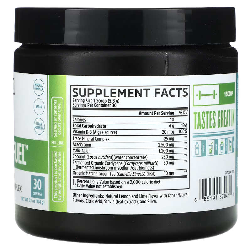 Zhou Nutrition - Hydro-Fuel - Advanced Electrolyte Complex (Lemon Lime) - 6.1 oz