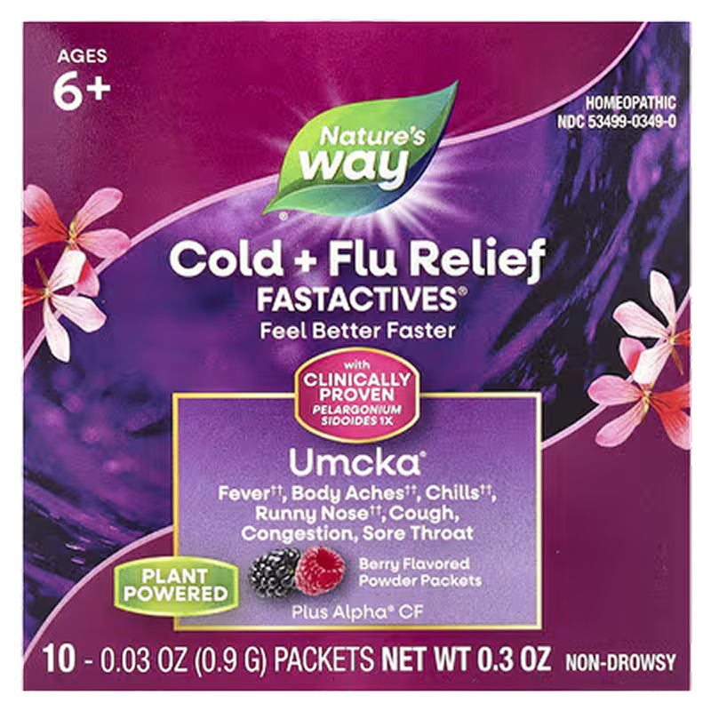 Nature’s Way - UMCKA Cold + Flu Fastactives (Berry) - 10 Packets