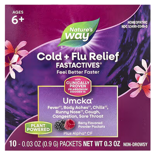 Nature’s Way - UMCKA Cold + Flu Fastactives (Berry) - 10 Packets