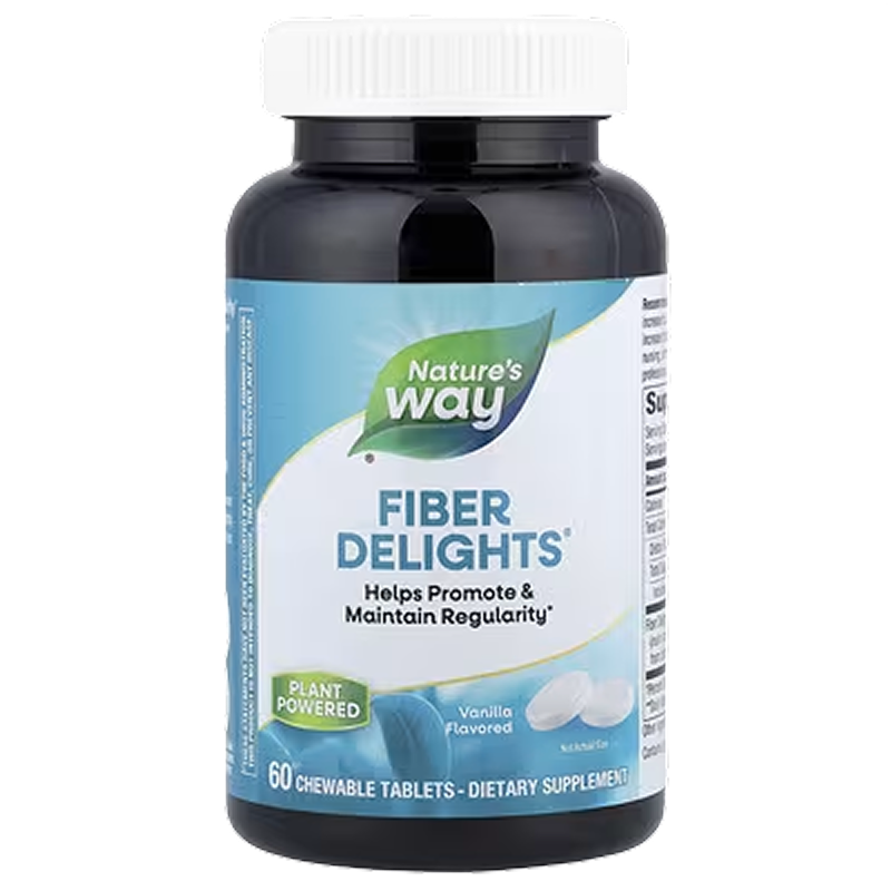 Nature’s Way - Fiber Delights Chewables (Vanilla) - 60 Tablets