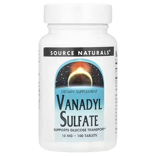 Source Naturals - Vanadyl Sulfate 10mg - 100 Tablets