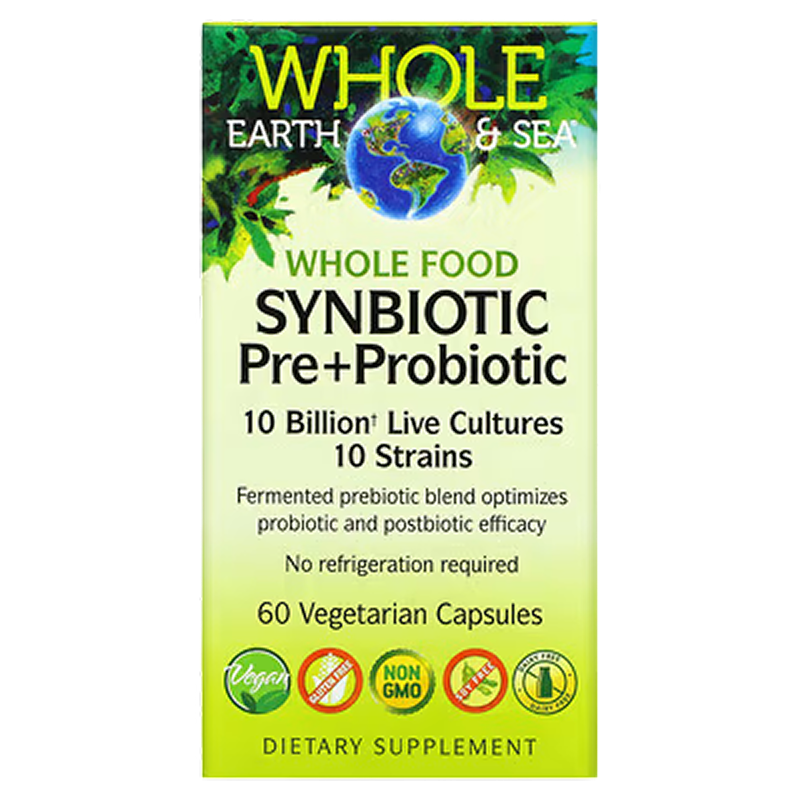 Natural Factors - Whole Earth & Sea Synbiotic pre+probiotic - 60 Capsules